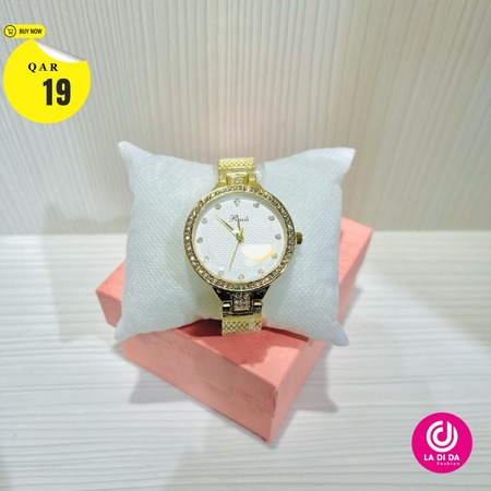 1pc Fashionable Quartz Watch Luxury Ladies Fashion Elegant Metal Mesh Strap Dial Quartz Clock Women Watch
