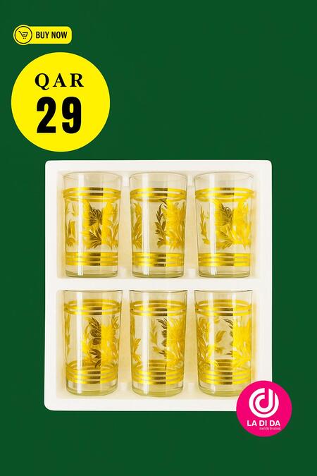 Tea Glasses Colorful Middle Eastern Arabic Style Decorative Tea Cups