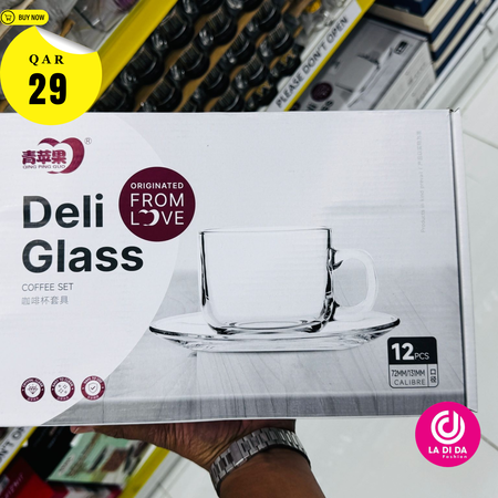 Ceramic Coffee Cup High Borosilicate Glass Double Wall Round Color Transparent