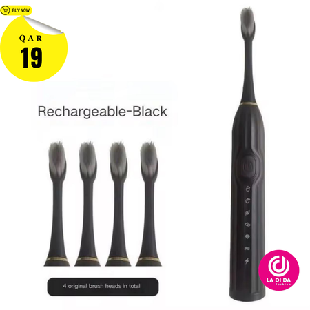 Rechargeable 6 Modes IPX-7 Waterproof Toothbrush Portable Toothbrushes Teeth Cleaner for Home