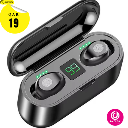 Newest F9 for Phone Sport Music Portable Mini Wireless Earbuds Half In-Ear Headphones HiFi Sound TWS Headset