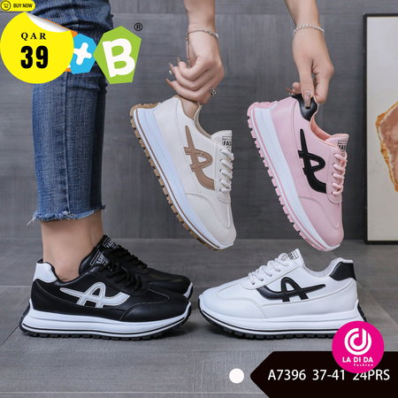 Women's White Single Casual Shoes for Autumn Small Size Leisure Sports Court Sneakers Mesh Surface Breathable