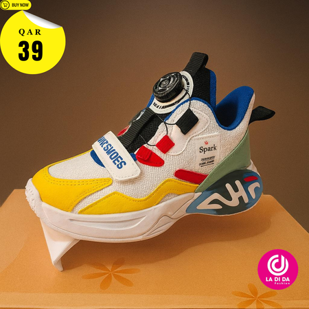 Trendy Kids Sports Shoes Fashion Sports Casual Walking Style Running Children Sneakers Breathable Unisex Kids Football Shoes